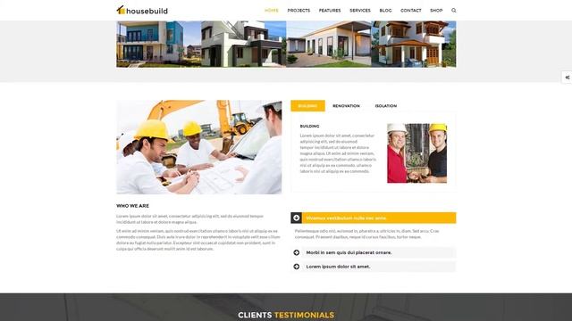 Housebuild - WordPress Construction Business Theme