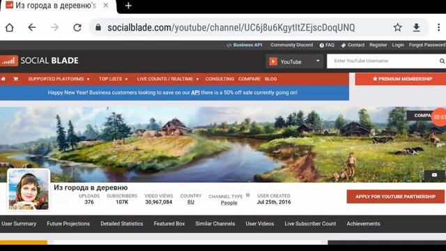 Из города в деревню - обзор канала. Сколько зарабатывает Youtube канал Из города в деревню.