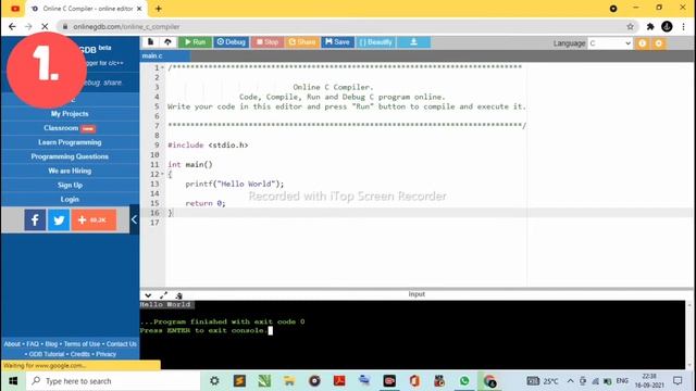 Top 3 Best Online Compiler For C Programming Language | #programiz #codingstatus #cprogramming