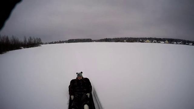 Покатушки на мотобуксировщике "Мужик" смотреть онлайн