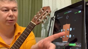 Обзор Настраиваем гитару размер 1/8 Гиталеле по тюнеру