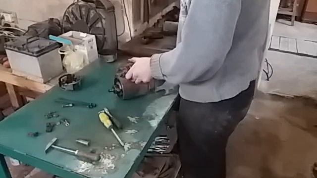 Ремонт стартера Газ 21 (частина1). смотреть онлайн