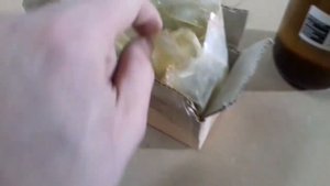 Травление ножей в хлорном железе.