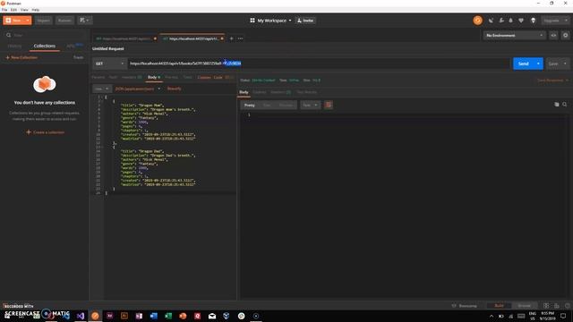 Asp.net Web API with MongoDB Testing Endpoints