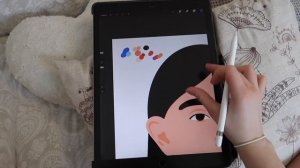 How I Illustrate using Procreate and Photoshop | Drawing Portraits + Illustration Process