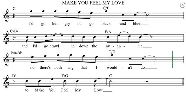 MAKE YOU FEEL MY LOVE - Bb Clarinet/ Tenor Sax Sheet Music Play Along Backing Track/ Lyrics / Chord смотреть онлайн