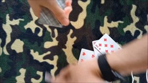 Фокус с картами четыре креста