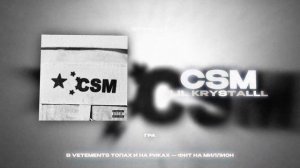 LIL KRYSTALLL - CSM (Lyrics Video)| текст песни