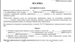 Заявление об отводе судьи в гражданском процессе