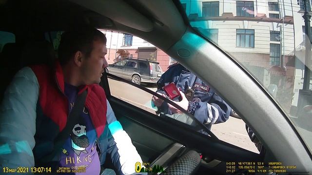 Когда у ДПС сел аккумулятор, нарушать ПДД можно! ИДПС Антонов А.В. нарушение 12.4 ПДД РФ смотреть онлайн