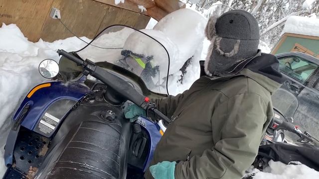 Cold start on a 1999 skidoo grand touring -14 degrees смотреть онлайн