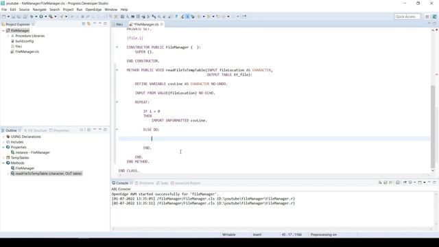 Tutorial : Read Data From CSV File OpenEdge Progress 4GL смотреть онлайн
