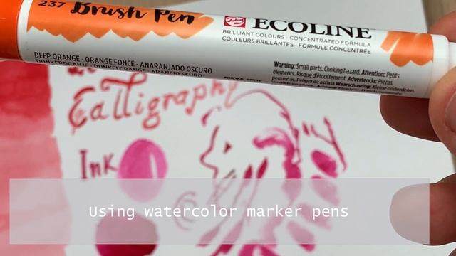 How to use a water brush ?️ ? Useful for urban sketching ? смотреть онлайн