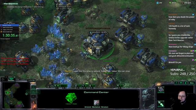 The Ultimate Starcraft 2 Speedrun - Part 3 - GiantGrantGames stream VoD смотреть онлайн
