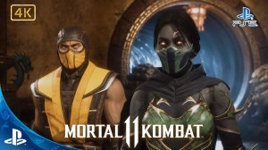 Mortal Kombat 11.Ultimate.Прохождение Сюжета.Часть 1.Монахи Шаолиня.Всё Зелёное.4K.MK11.PS5.