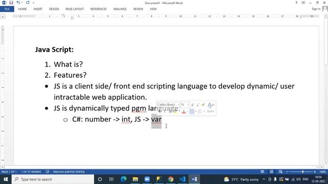 JavaScript & Features of JS