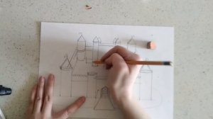 Урок ИЗО и окружающего мира: рисуем средневековый замок. Как нарисовать средневековый замок?