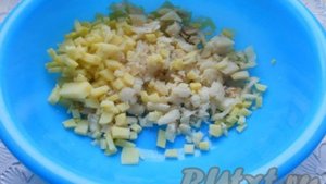 Рыбный салат с картофелем