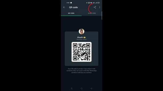 How to share your WhatsApp QR code with someone in Android смотреть онлайн