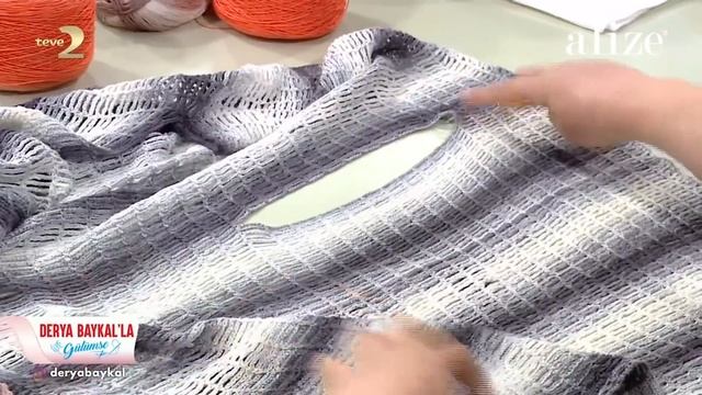 Летний Жилет из Alize Diva Batik смотреть онлайн