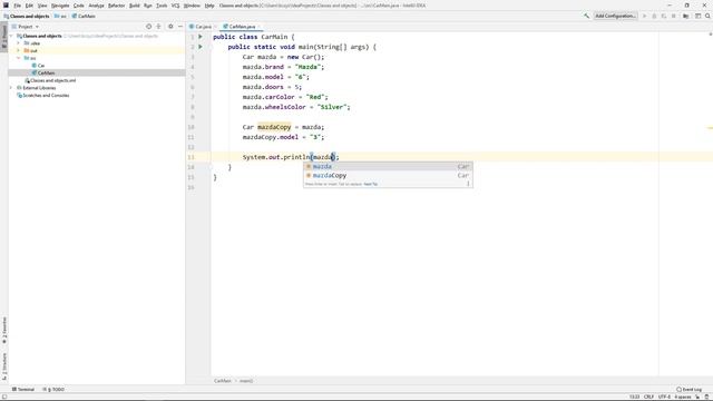 Java for Beginners - Module 6 Classes and objects - Object and reference