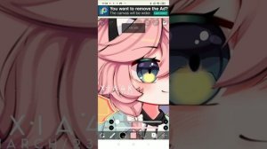 рисуем персонажа из гачи (приложение называется рисование)