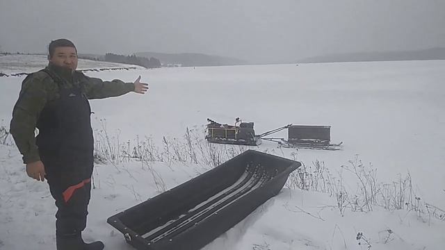 Рыбалка на жерлицы с мотособакой Пахус 550МД и жилым модулем Бунгало!!! смотреть онлайн