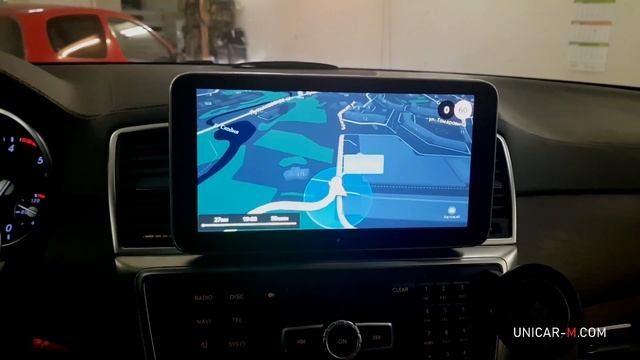 Монитор 9.3 дюйма с ОС Android 7.1.2 для большинства моделей Mercedes Benz.mp4