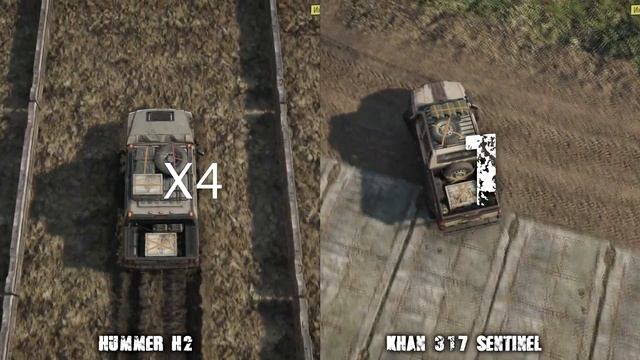 SnowRunner Hummer H2 против KHAN 317 Sentinel смотреть онлайн