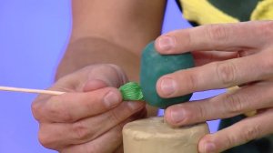 Кактус из пластилина и бумаги - Мастерская с Каркушей - С добрым утром, малыши! - Поделки для детей