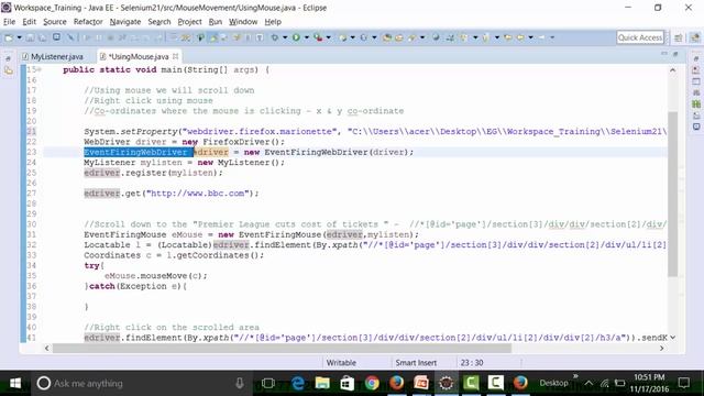 Moving a Mouse On A Object In Selenium | Selenium Webdriver Online Training | Selenium Training H2K