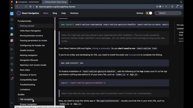 lecture18 - React Native Tab Navigation смотреть онлайн