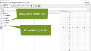 Geogebra 5 indtastning af trigonometriske funktioner med CAS