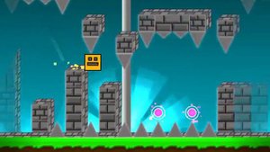 Geometry Dash (custom level) The Great Trump Wall by GMD Bismuth