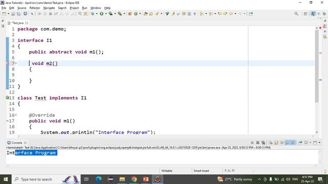 JAVA Tutorial 16 - Interfaces in Java смотреть онлайн