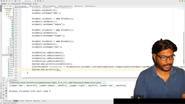 How to sort the arrayList using Java8 Stream().? #java #java8 #collections смотреть онлайн