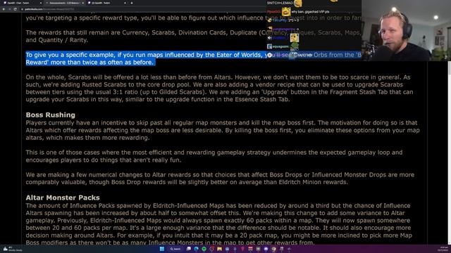 "DON'T TELL ME HOW TO PLAY THE GAME!" - Quin Reacts to 3.20 Eldritch Altars Manifesto смотреть онлайн