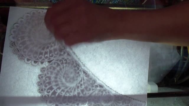 Гильоширование или выжигание по ткани. Кружевной воротник смотреть онлайн