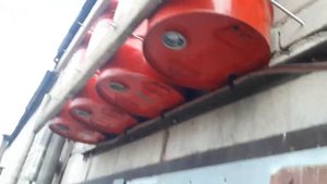 Сбор дождевой воды, с крышы гаража для автомойки
