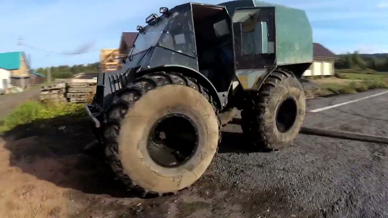 Вездеход переломка ГадЗИЛл Севера, замена шкивов и другие мелочи.