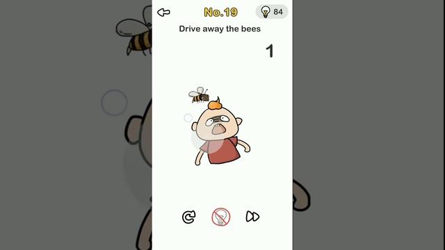 Brain Out Beat Them All Level 19 drive away the bees