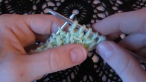 Вяжем на спицах узор "двойной рис".