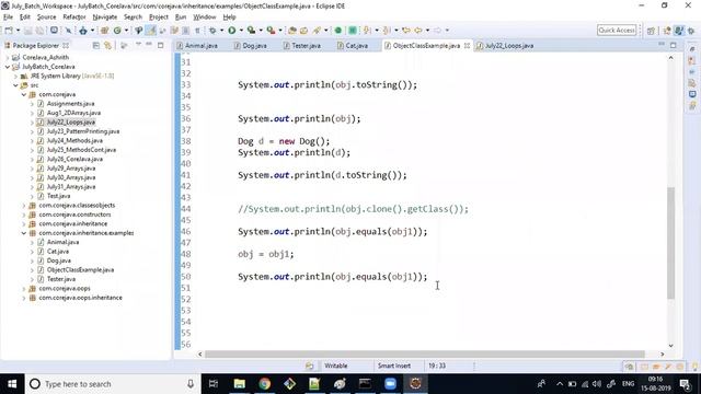 Session-34-CoreJava- Object Class смотреть онлайн