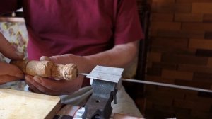 Как сделать багорик для зимней рыбалки.