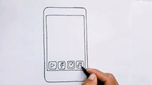 Как нарисовать милый Телефон? How to draw a Phone, просто рисуем.