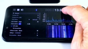 "Airspy HF+ Discovery" with "SDR++" on my android smartphone