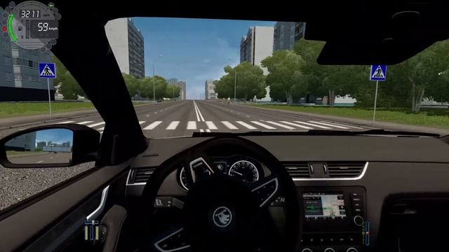 City Car Driving 1.5.9 - Skoda Octavia RS 2017 смотреть онлайн