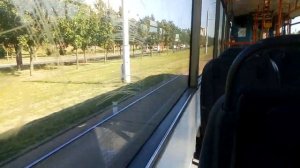 Поездка на трамвае БКМ 60102 в Минске по 6 маршруту с номером 137