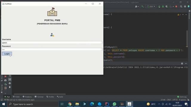 Java Swing GUI with Login, Menu Bar and Session смотреть онлайн