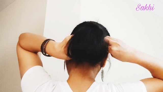 Clutch low Bun Hairstyle||simple bun hairstyles||daily Hairstyle смотреть онлайн